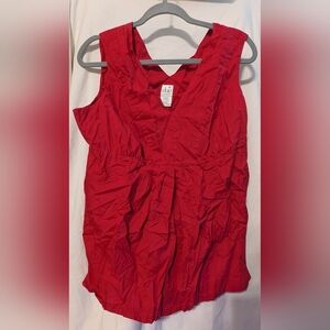 Duo Maternity Vibrant Red Top